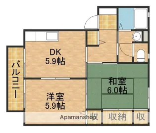 ひばりC【102号室】の間取り