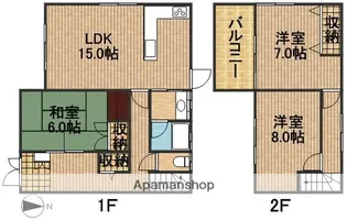 静岡県浜松市中央区富塚町【一戸建】の間取り