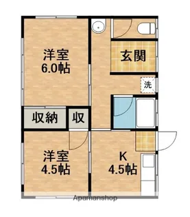 静岡県浜松市中央区幸4丁目【一戸建】の間取り
