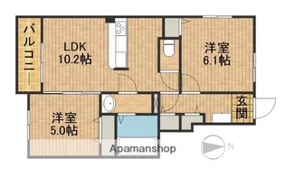 ATRANI BLANCHE【1階】の間取り