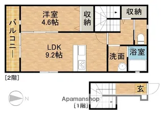 グランK【2階】の間取り