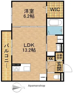 KADAN【202号室】の間取り