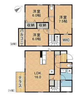 静岡県浜松市中央区富塚町【一戸建】の間取り