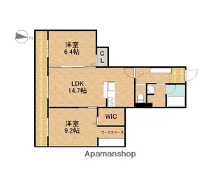 ヘスティア【1階】の間取り