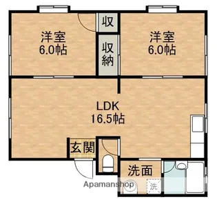 ヴィラルバ・エフB【1階】の間取り