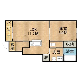 AFC RESIDENCE見付B【1階】の間取り