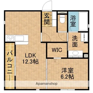 D−HILLS上浅田Ⅱ【1階】の間取り