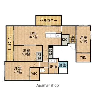 PUA MELIA【4階】の間取り