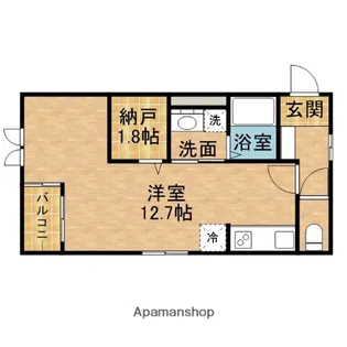 R THE CORNER【2階】の間取り