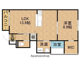 カトリーヌヒルズ【1階】の間取り
