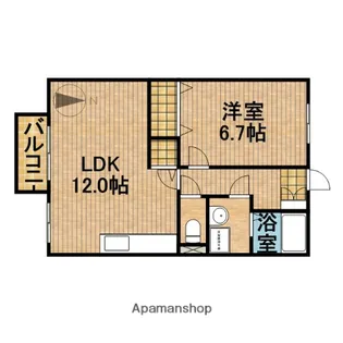 スプルース下俣【2階】の間取り