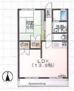 グリーンコーポ【2階】の間取り