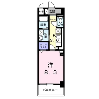 グランフェリス【3階】の間取り