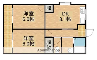 ジュビロタウンF【202号室】の間取り
