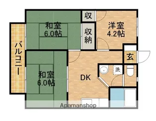 ハイツ待夢C【202号室】の間取り