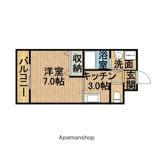 OCEAN BLUE【1階】の間取り