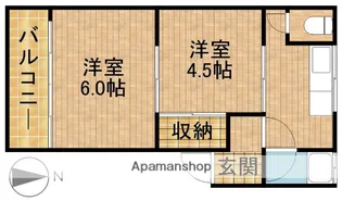 Jシーダ【2階】の間取り