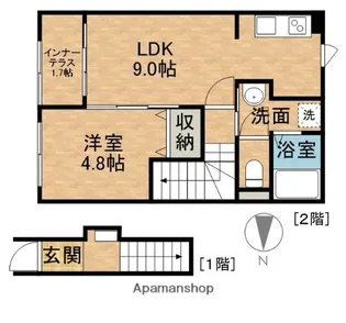 ひまわり【2階】の間取り