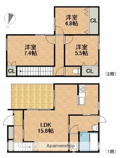 静岡県浜松市中央区和田町【一戸建】の間取り