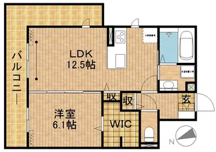 プランドール【2階】の間取り
