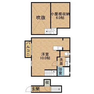 パークガーデン東伊場【201号室】の間取り
