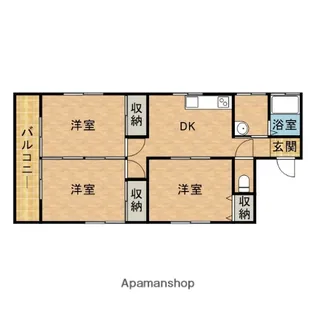 コーポ・フジサンフレッチェ【3階】の間取り