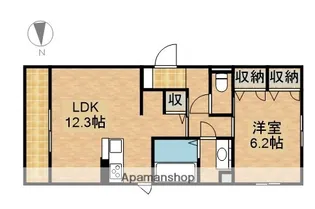 D−ROOM中島【1階】の間取り