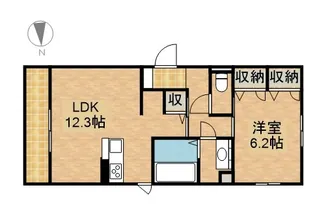 D−ROOM中島【3階】の間取り