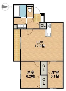 LACASA天龍川町【3階】の間取り