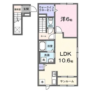ヒカルサ浜松増楽町Ⅱ【2階】の間取り