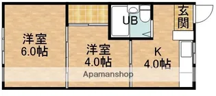 第一布橋荘【1階】の間取り
