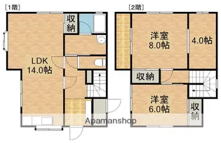 静岡県浜松市浜名区引佐町金指【一戸建】の間取り