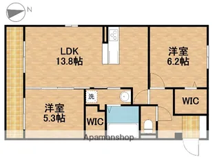 シリウス【3階】の間取り