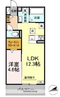 D−HILLS佐藤Ⅲ【2階】の間取り