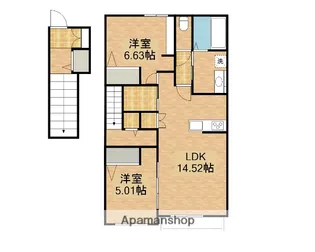 AFC RESIDENCE海老島【2階】の間取り