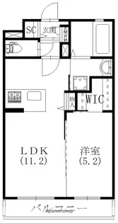 オランジュリー【202号室】の間取り