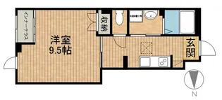 仮)シェルル・スターテラス和合【1階】の間取り