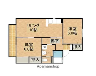 セジュールエイトA【2階】の間取り