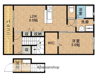 LOTUS住吉【2階】の間取り