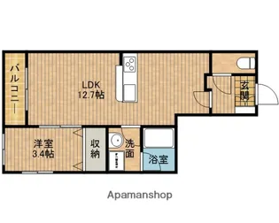 THE 1【3階】の間取り