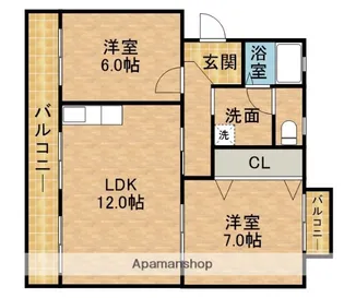 SUPERIORⅠ【2階】の間取り