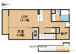 仮)D−ROOM北島町【2階】の間取り