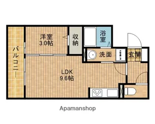 DーCREST駅前3丁目【1階】の間取り