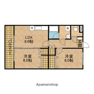 モン・ロジュマン【3階】の間取り