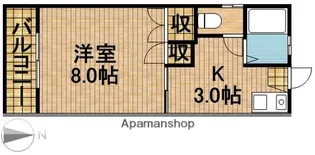 MAKANA【205号室】の間取り