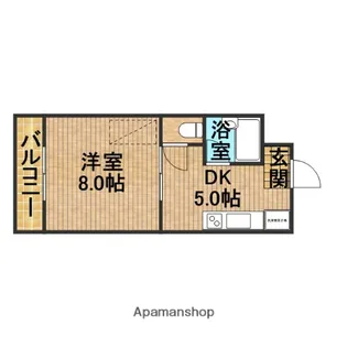 グリーンベルⅡ【303号室】の間取り