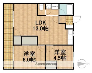 ファミール神田【1階】の間取り