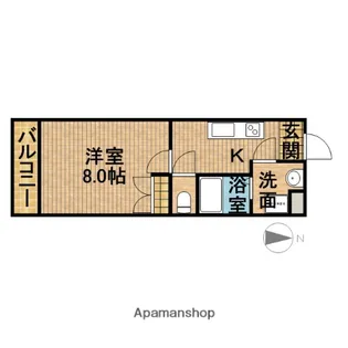 LAMER天白【1階】の間取り