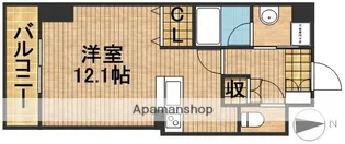 1Rの間取り画像