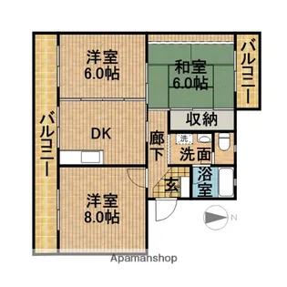 SUPERIORⅡ【3階】の間取り
